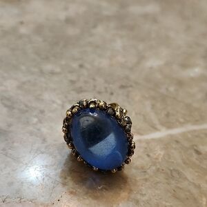 Elegant Blue Stone Women's Ring